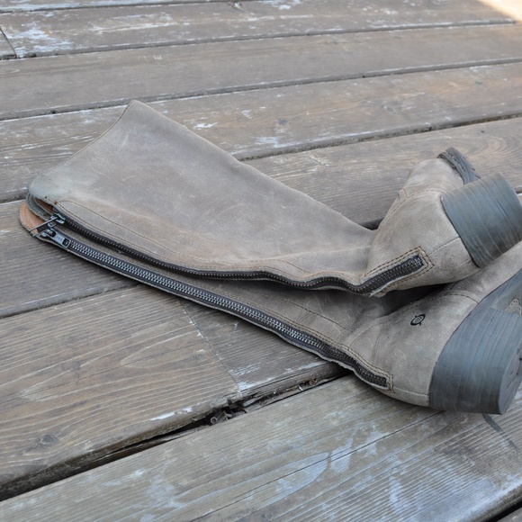 BORN Barnwood Leather Bitsy Knee High Boots - Picture 6 of 8